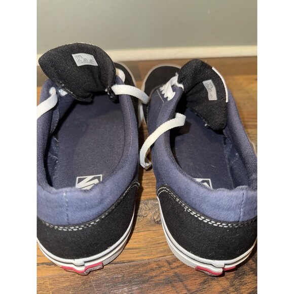 Vans off the Wall 721356 Lace Up Low Top Black & Blue Skate Shoes Size 11 - Picture 10 of 11